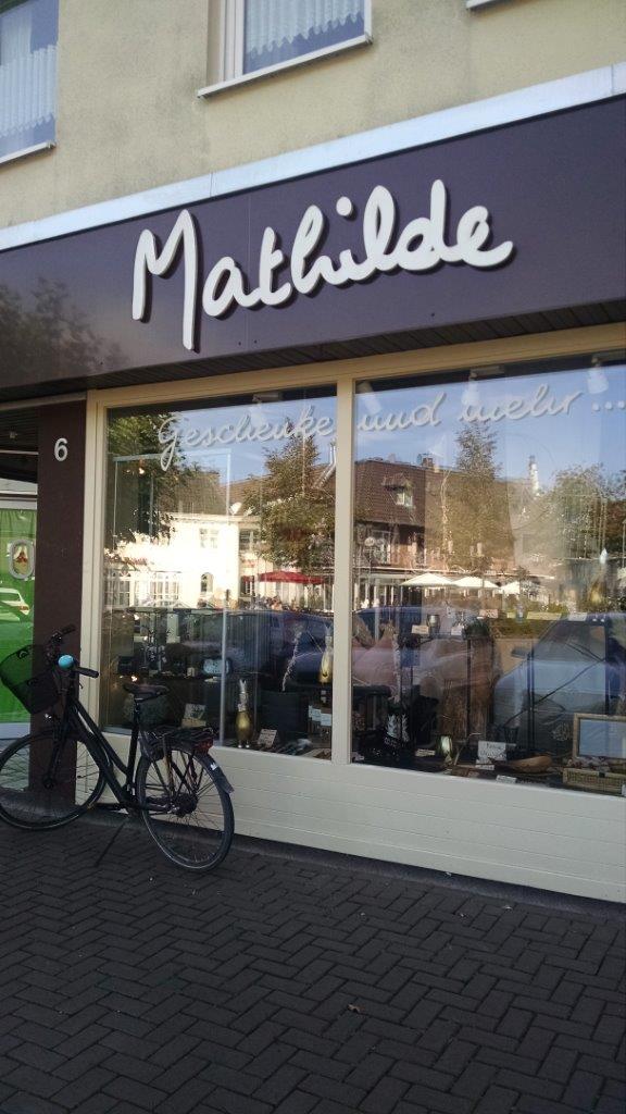 "Mathilde", shop window, Rhede